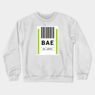 BAE Airport Baggage Label Crewneck Sweatshirt